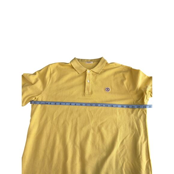Serge Blanco Men's Yellow Preppy Slim Fit Short Sleeve Polo Shirt Size XL‎ - Picture 10 of 12